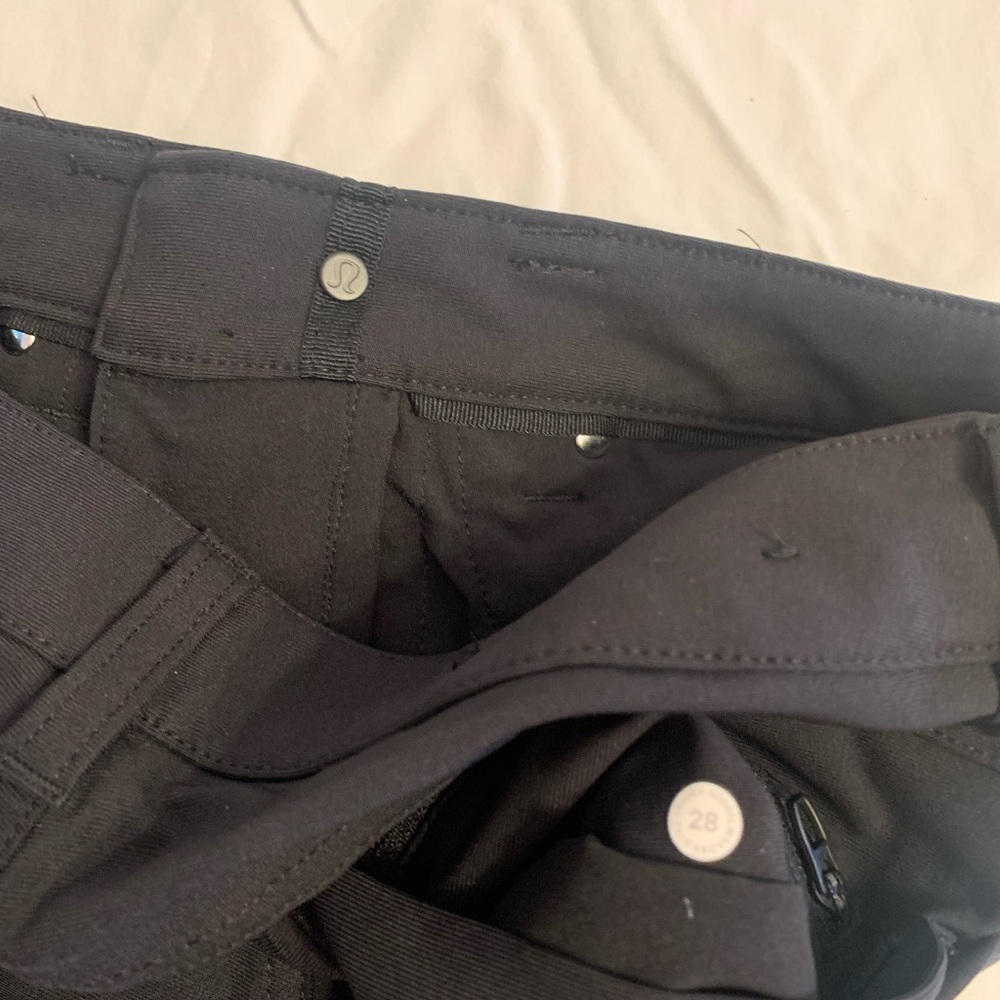lululemon athletica Black Slim Chino Pants